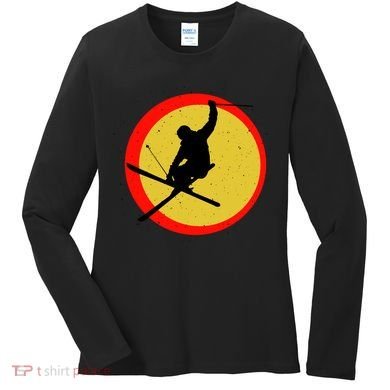 Retro Skiing Logo Women's Long Sleeve Shirt