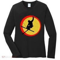 Retro Skiing Logo Women's Long Sleeve Shirt thumb 0