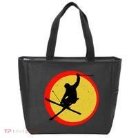 Retro Skiing Logo Tote Bag thumb 0
