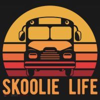 Retro Skoolie Life Converted School Bus Home Lifestyle Funny Gift Backpack thumb 2