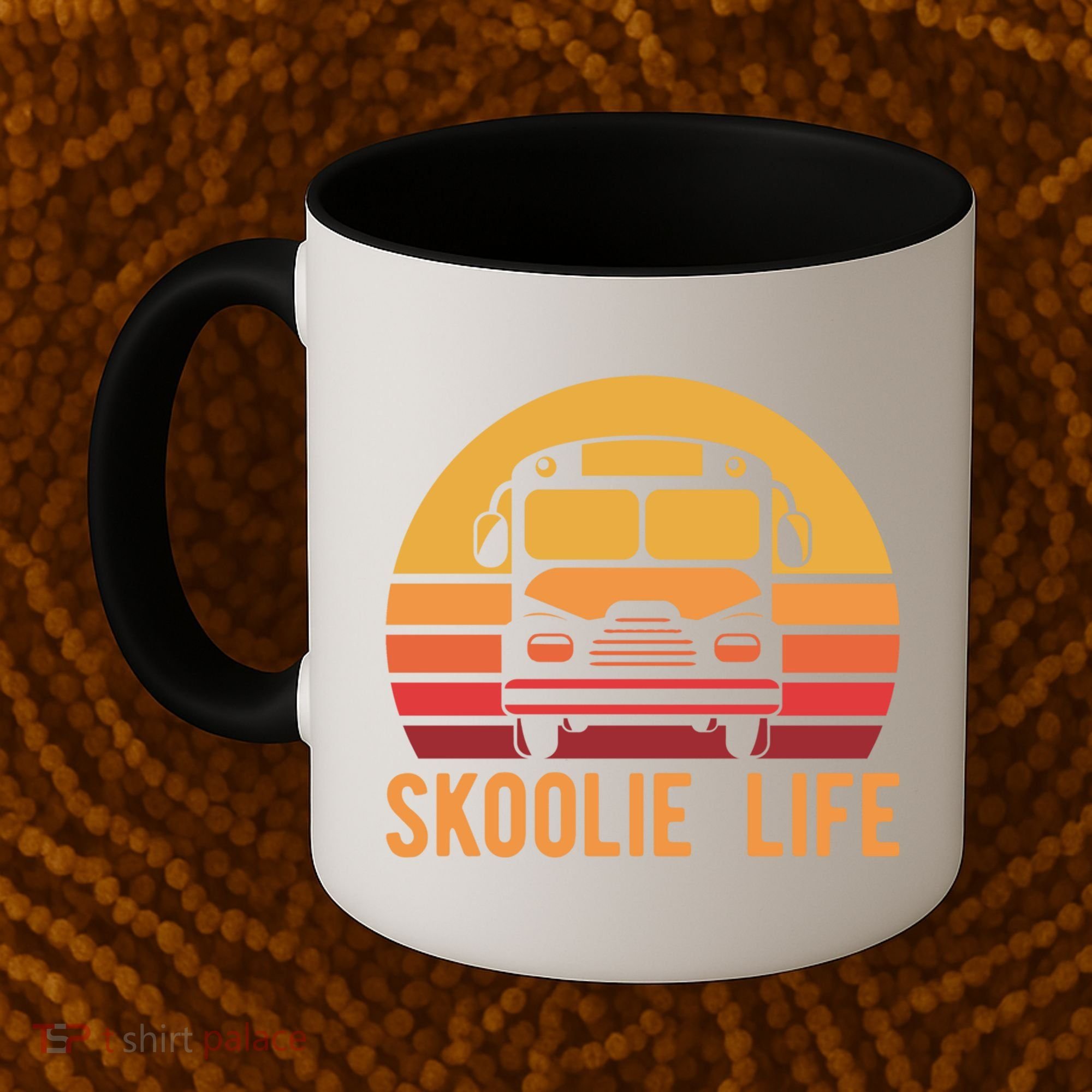 Retro Skoolie Life Converted School Bus Home Lifestyle Funny Gift Coffee Mug