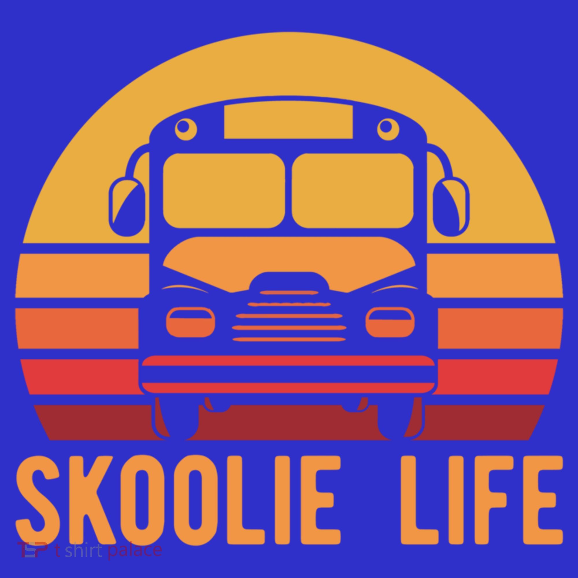 Retro Skoolie Life Converted School Bus Home Lifestyle Funny Gift Polo
