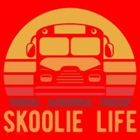 Retro Skoolie Life Converted School Bus Home Lifestyle Funny Gift Santa Hat thumb 1