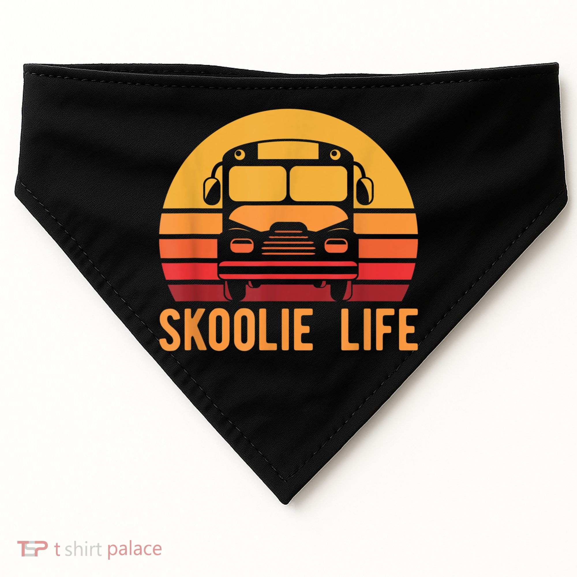 Retro Skoolie Life Converted School Bus Home Lifestyle USA-Made Doggie Bandana