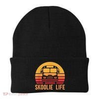 Retro Skoolie Life Converted School Bus Home Lifestyle Beanie thumb 0