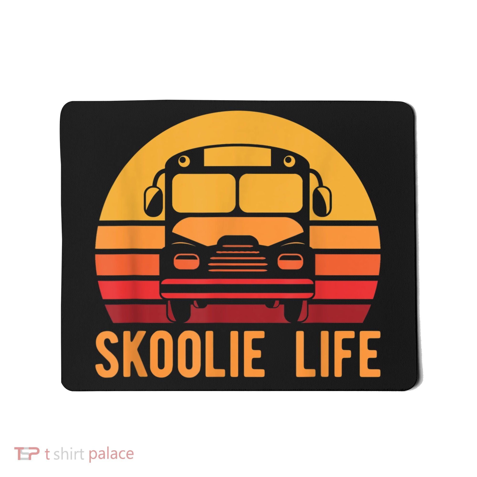 Retro Skoolie Life Converted School Bus Home Lifestyle Mousepad
