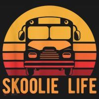 Retro Skoolie Life Converted School Bus Home Lifestyle Mousepad thumb 1