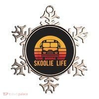 Retro Skoolie Life Converted School Bus Home Lifestyle Ornament thumb 0