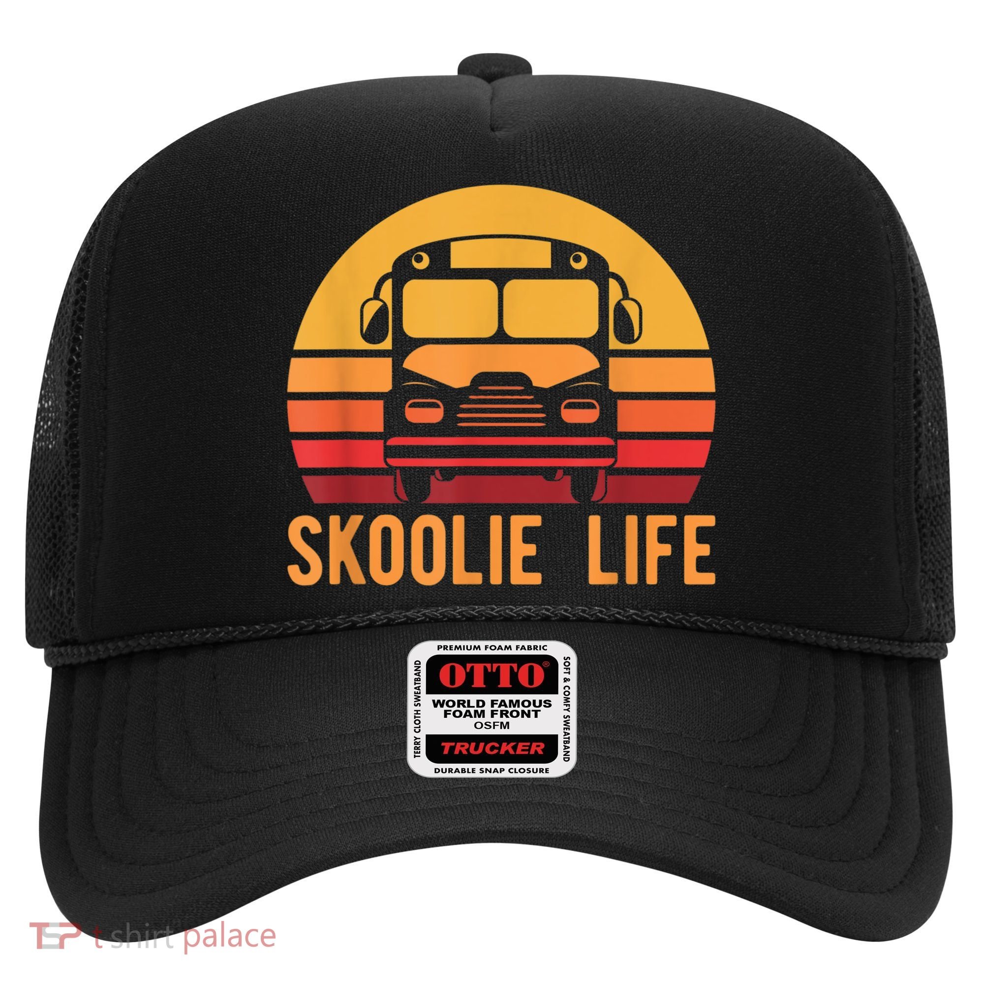 Retro Skoolie Life Converted School Bus Home Lifestyle Hat