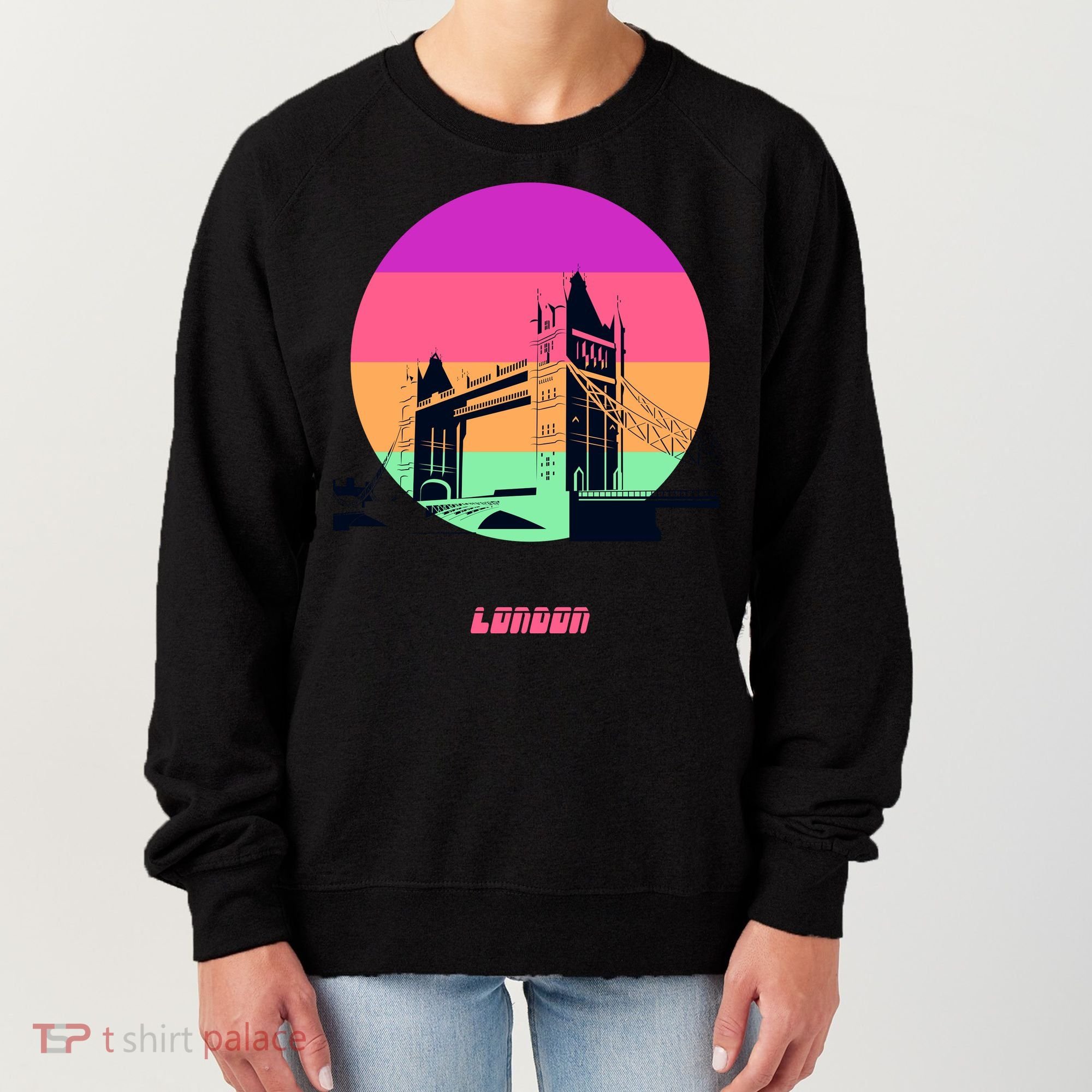 Retro Sun London Bridge Women's Sweatshirt