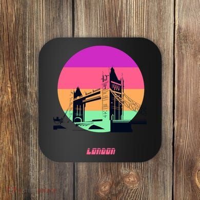 Retro Sun London Bridge Coaster