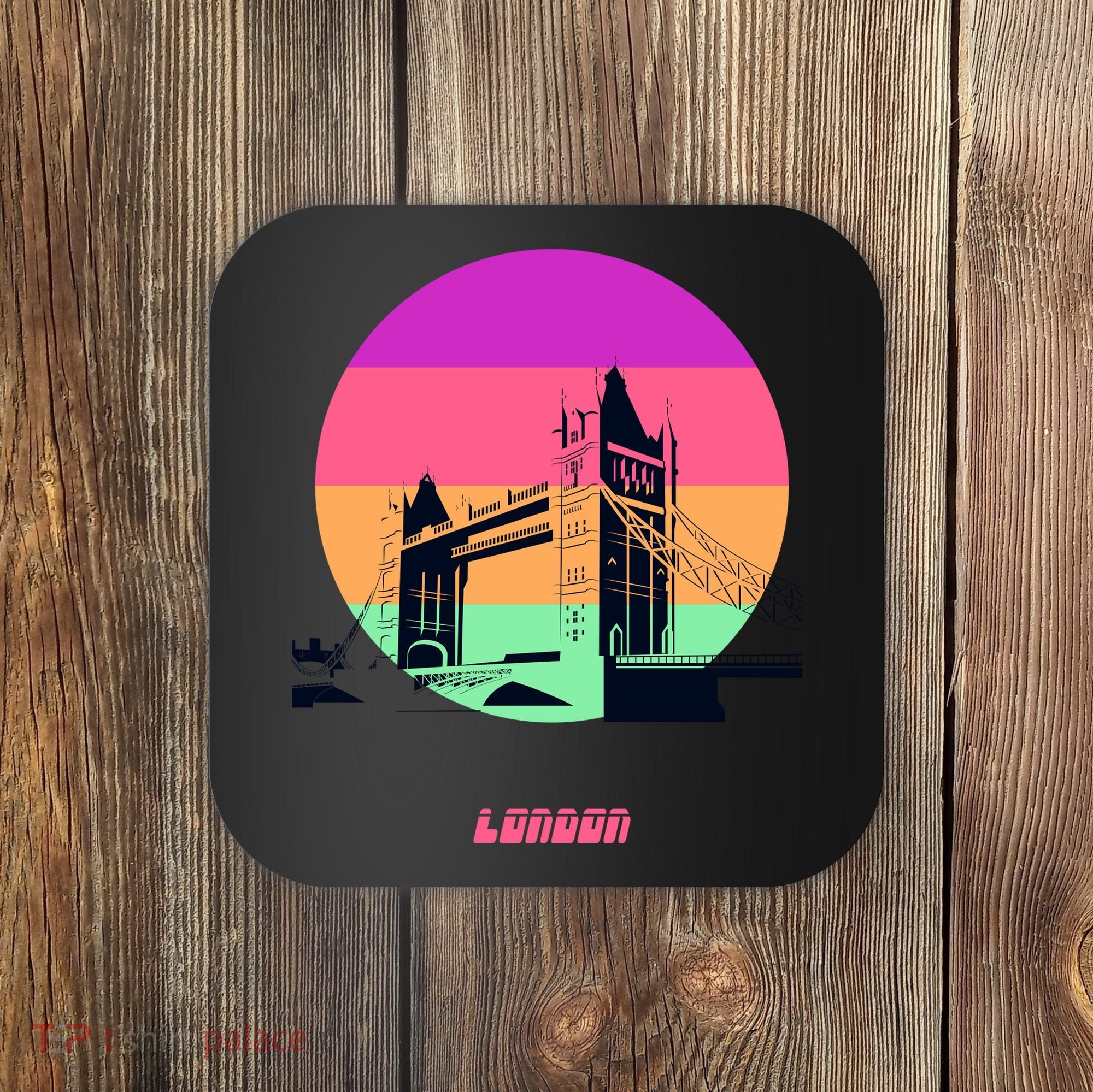 Retro Sun London Bridge Coaster
