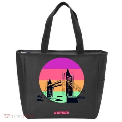 Retro Sun London Bridge Tote Bag