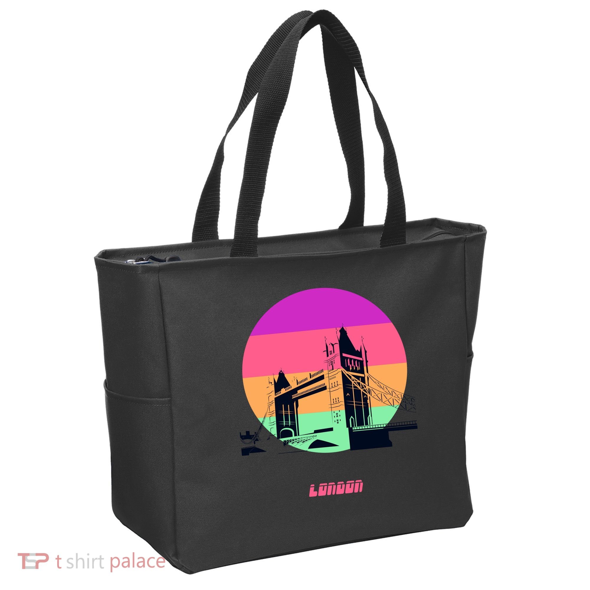 Retro Sun London Bridge Tote Bag