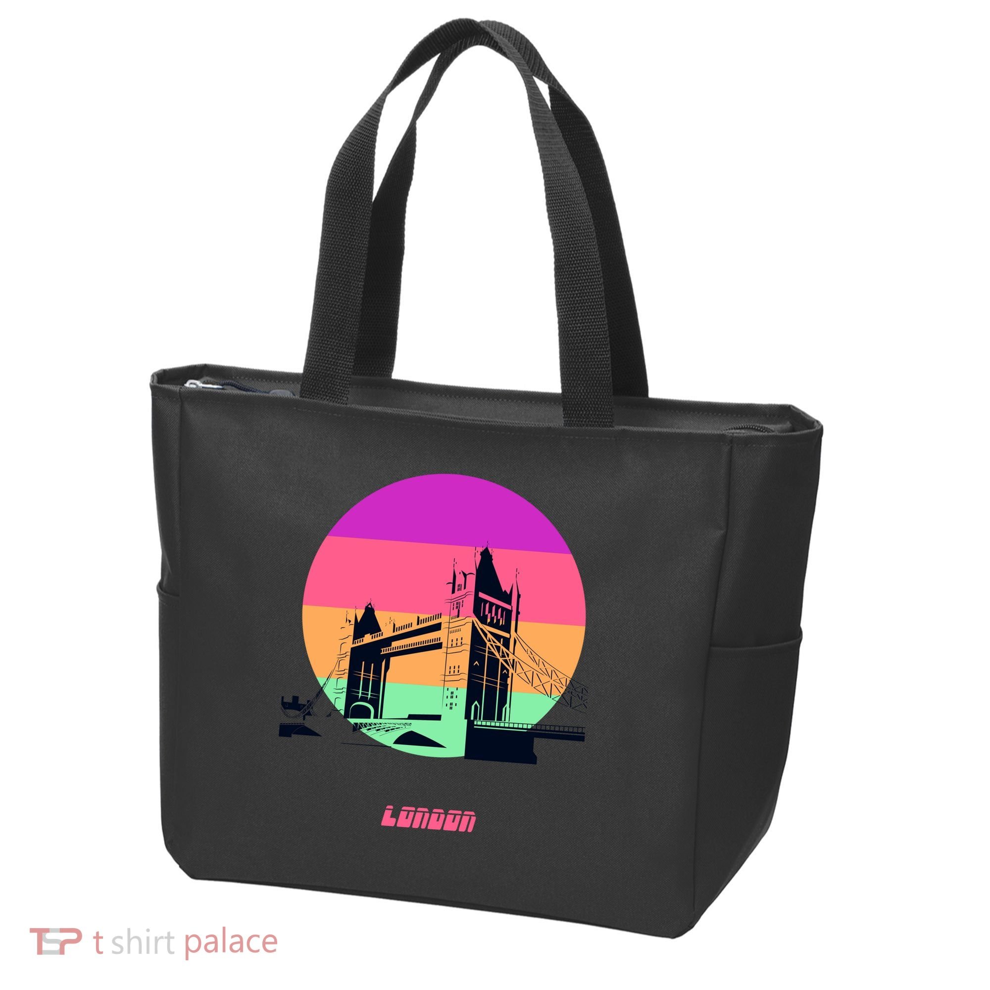 Retro Sun London Bridge Tote Bag