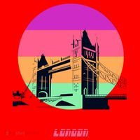 Retro Sun London Bridge Santa Hat thumb 1