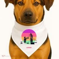 Retro Sun London Bridge USA-Made Doggie Bandana thumb 1