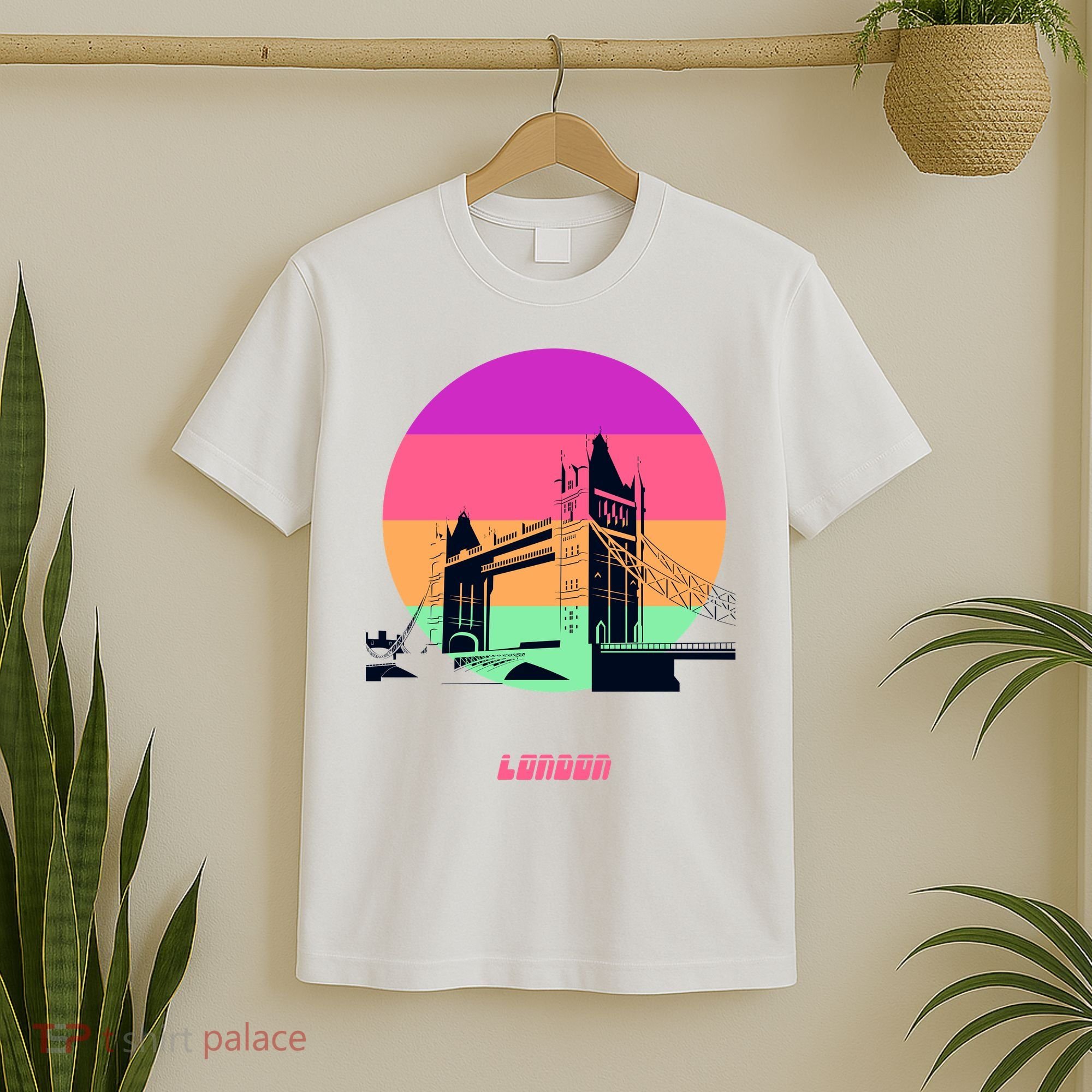 Retro Sun London Bridge T-Shirt