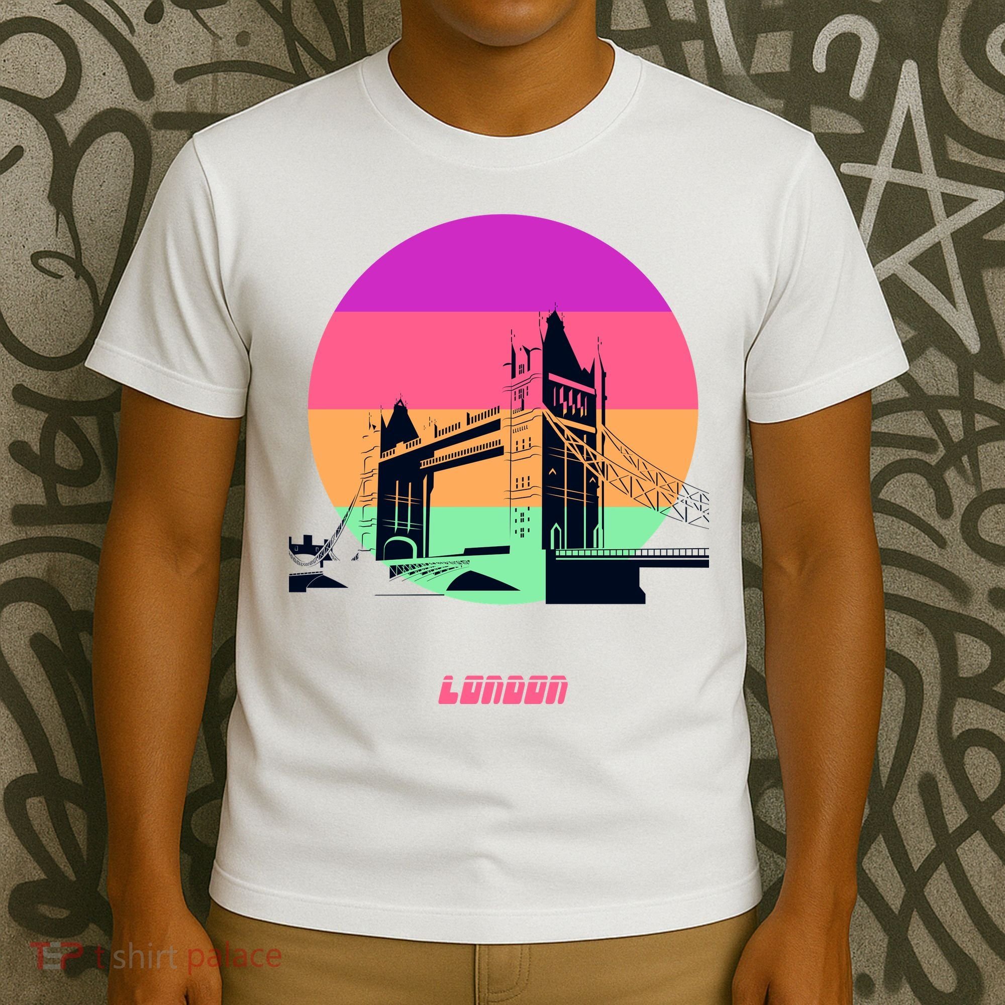 Retro Sun London Bridge T-Shirt