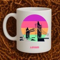 Retro Sun London Bridge Coffee Mug thumb 2