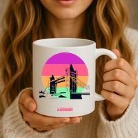 Retro Sun London Bridge Coffee Mug thumb 3