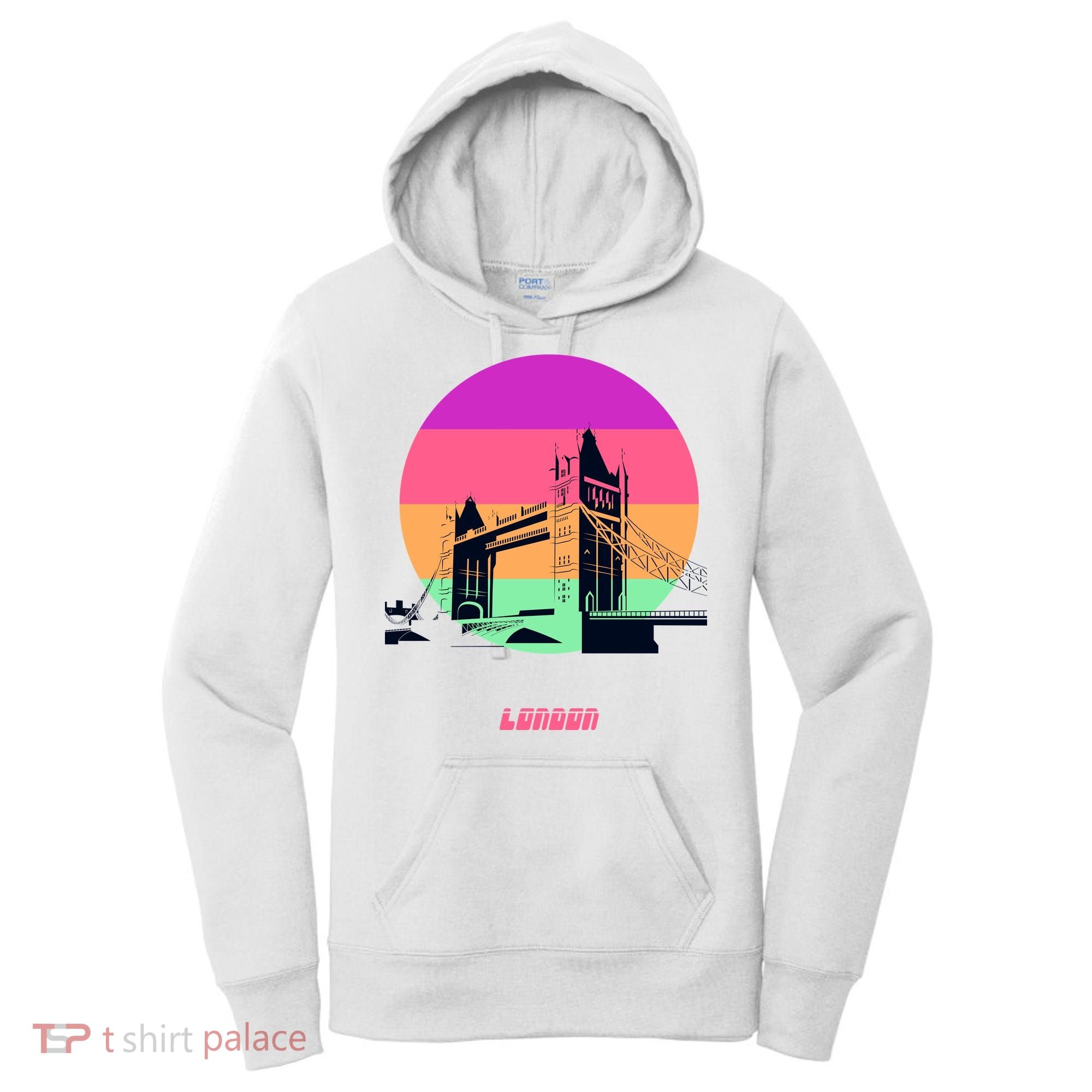 Retro Sun London Bridge Women's Hoodie