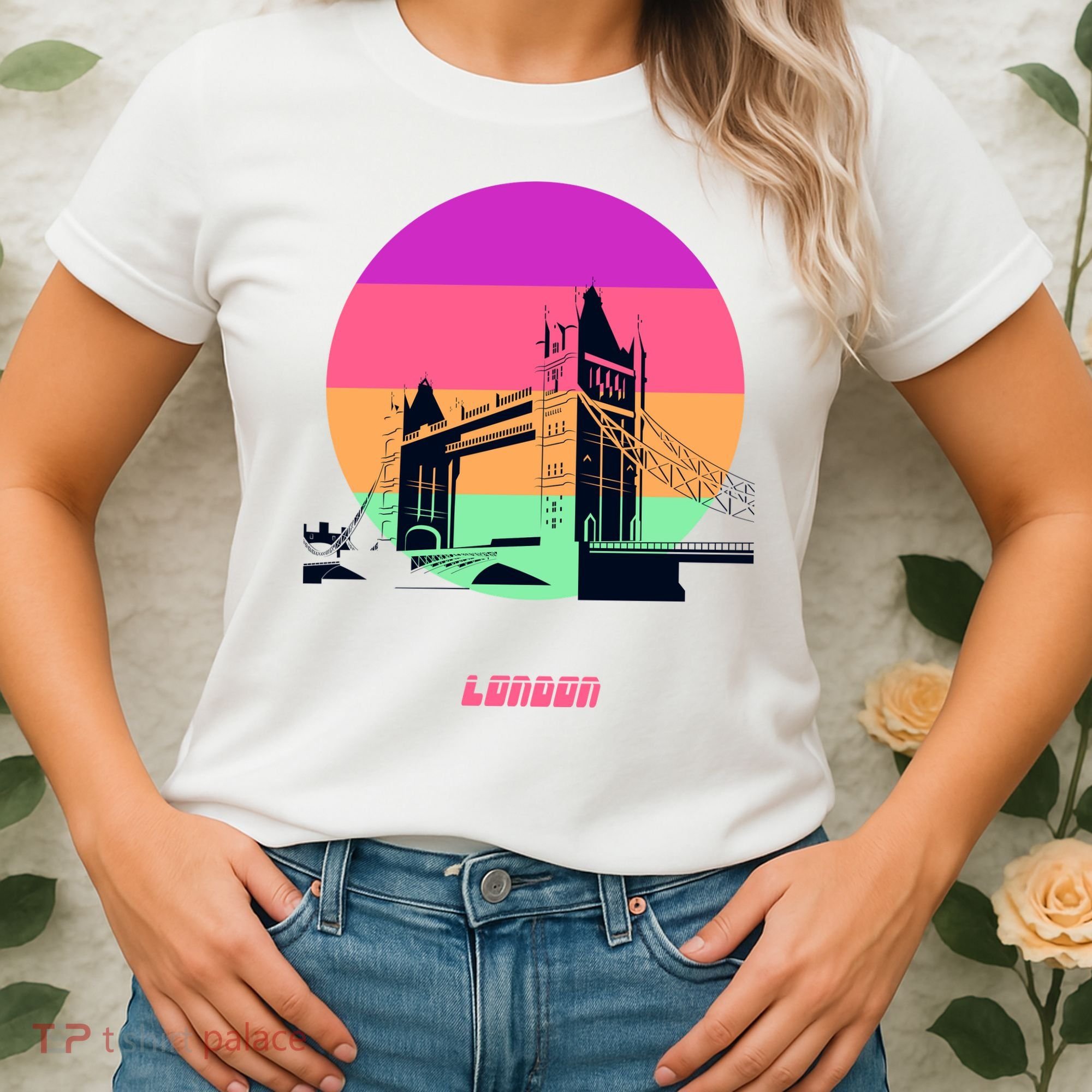 Retro Sun London Bridge Women's T-Shirt