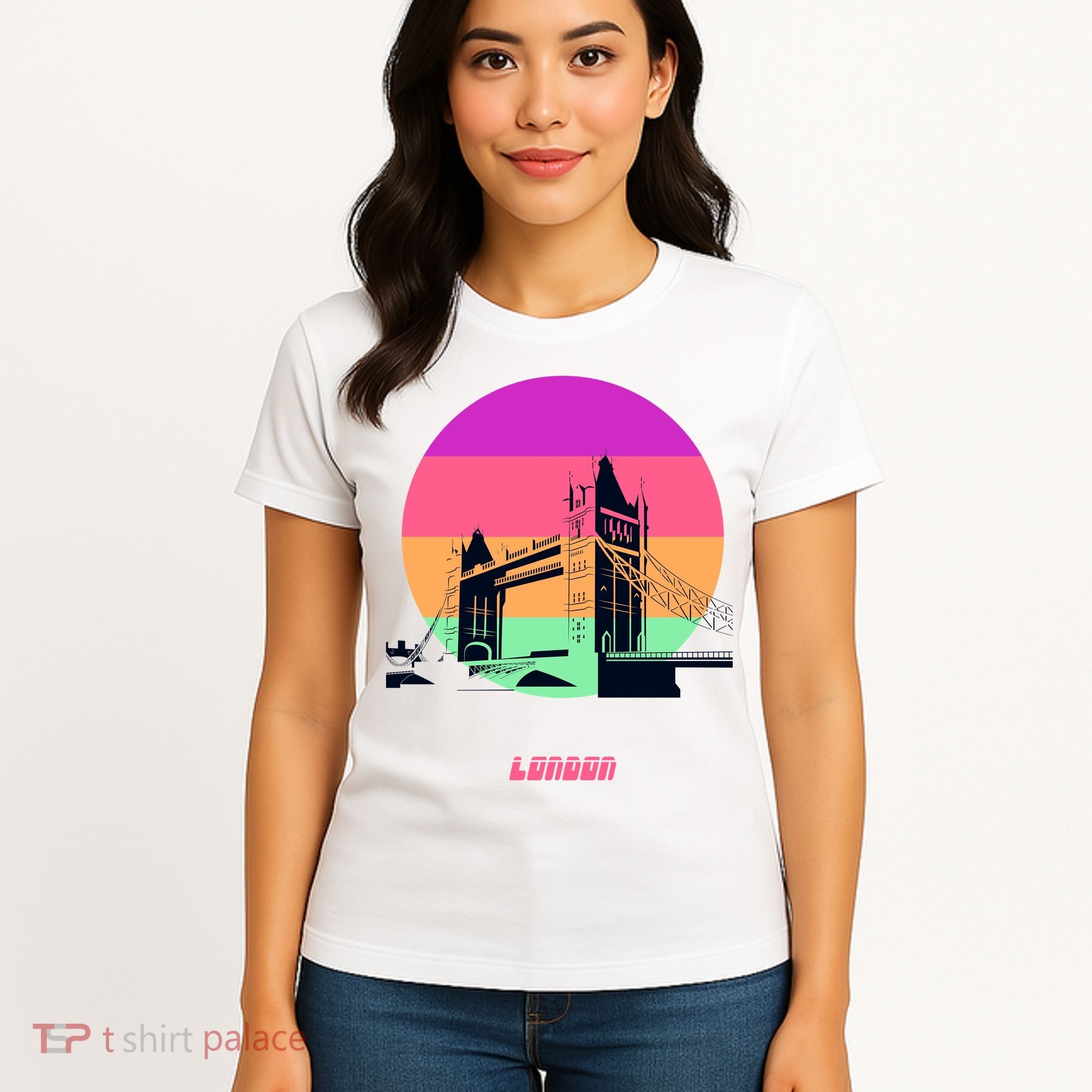 Retro Sun London Bridge Women's T-Shirt