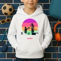 Retro Sun London Bridge Kids Hoodie thumb 2