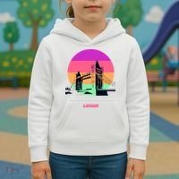Retro Sun London Bridge Kids Hoodie thumb 3