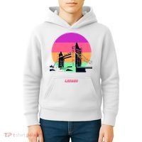 Retro Sun London Bridge Kids Hoodie thumb 4