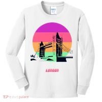 Retro Sun London Bridge Kids Long Sleeve Shirt thumb 0