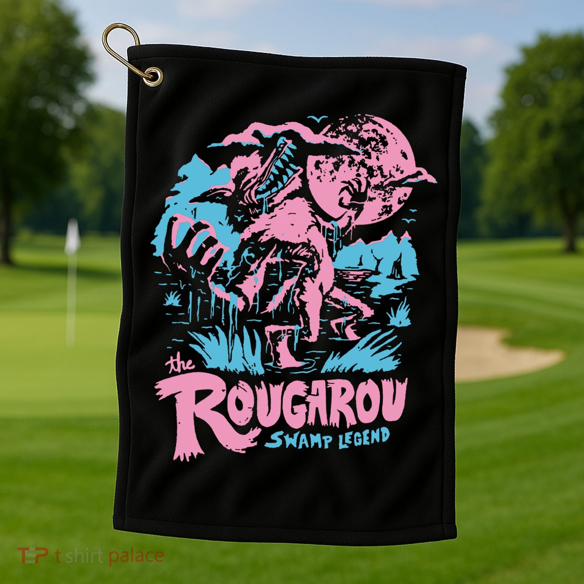 Rougarou Swamp Monster Loop Garu Golf Towel