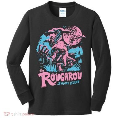 Rougarou Swamp Monster Loop Garu Kids Long Sleeve Shirt