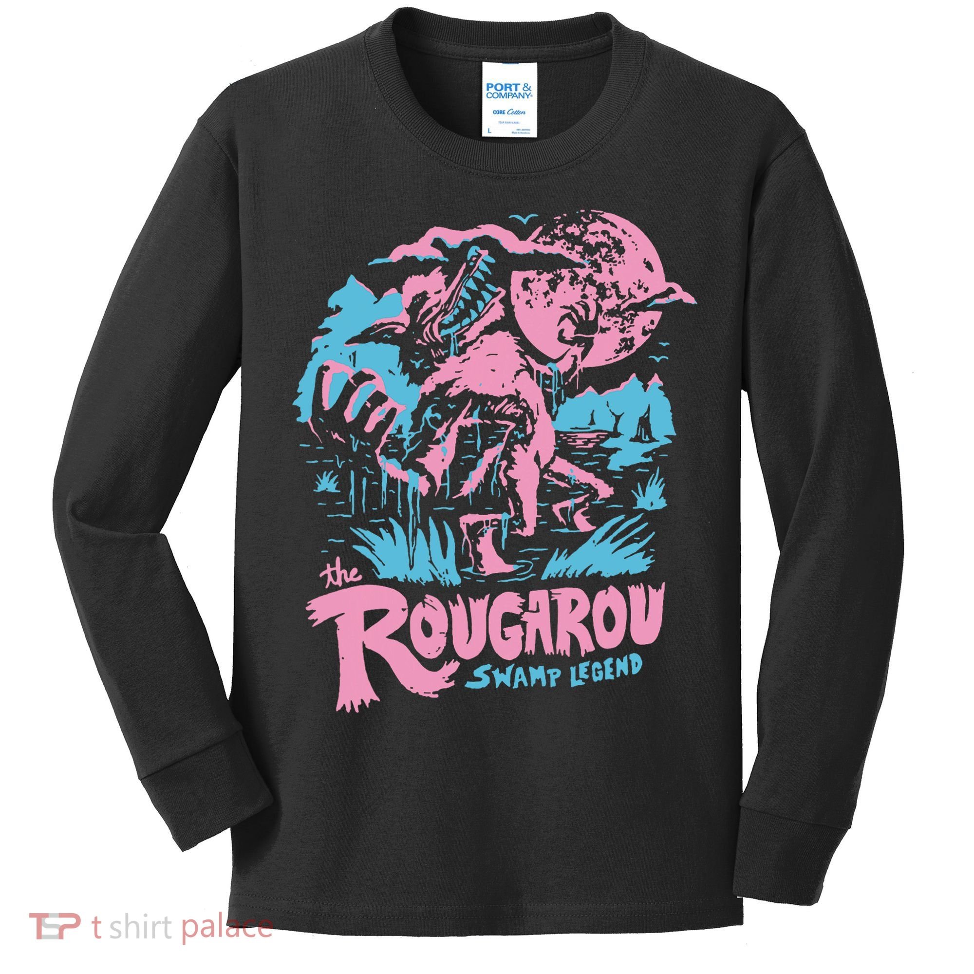 Rougarou Swamp Monster Loop Garu Kids Long Sleeve Shirt