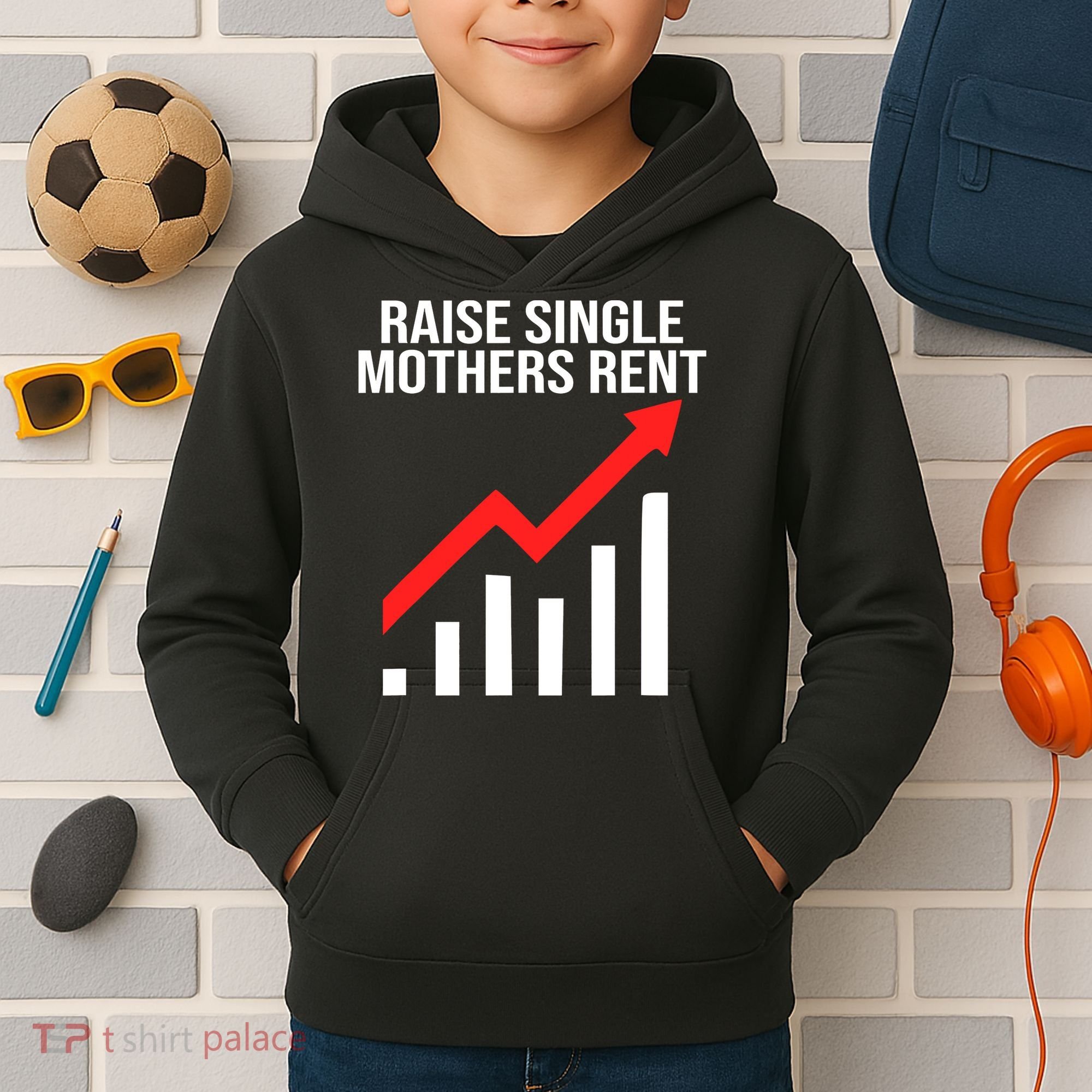 Raise single mothers rent Kids Hoodie
