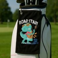 Roar Star Make Some Noise Cute Golf Towel thumb 2