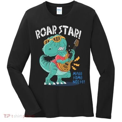 Roar Star Make Some Noise Cute Women's Long Sleeve Shirt