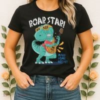 Roar Star Make Some Noise Cute Women's T-Shirt thumb 2