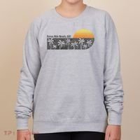 Retro Seven Mile Beach Grand Cayman Island Retro Women's Sweatshirt thumb 0