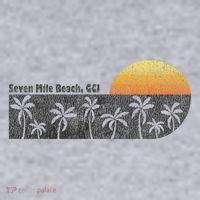 Retro Seven Mile Beach Grand Cayman Island Retro Women's Sweatshirt thumb 2