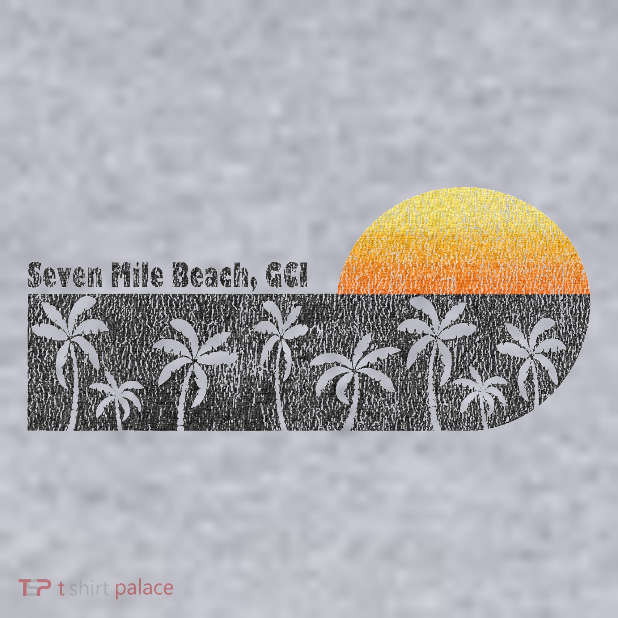 Retro Seven Mile Beach Grand Cayman Island Retro Women's Sweatshirt