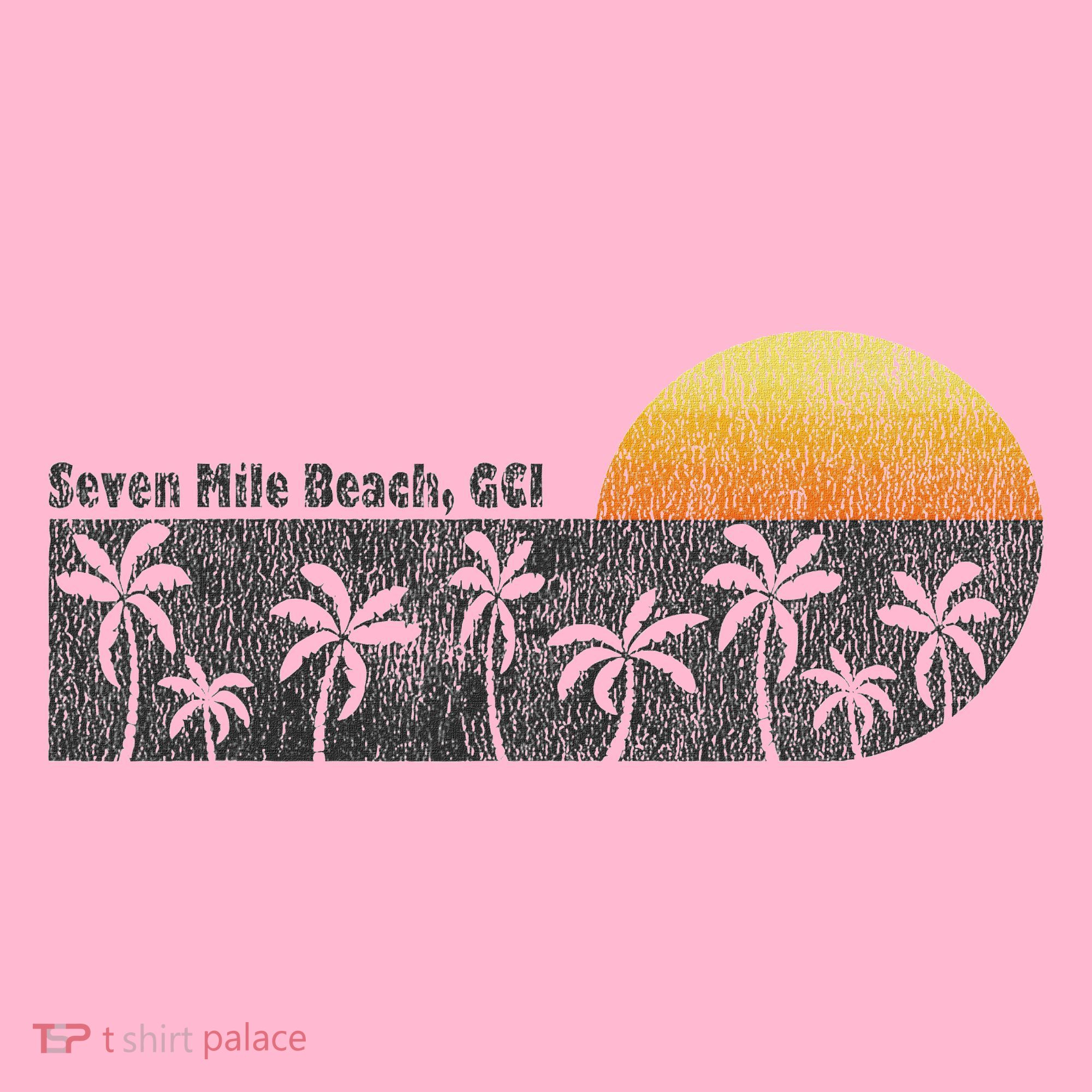 Retro Seven Mile Beach Grand Cayman Island Retro Coaster