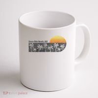 Retro Seven Mile Beach Grand Cayman Island Retro Coffee Mug thumb 1