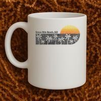 Retro Seven Mile Beach Grand Cayman Island Retro Coffee Mug thumb 2