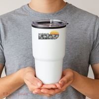 Retro Seven Mile Beach Grand Cayman Island Retro Tumbler thumb 2