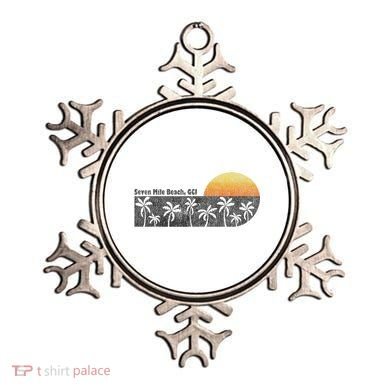 Retro Seven Mile Beach Grand Cayman Island Retro Ornament