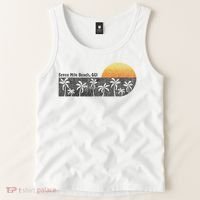 Retro Seven Mile Beach Grand Cayman Island Retro Tank Top thumb 2