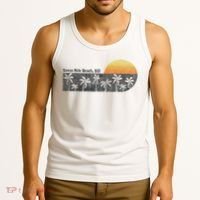 Retro Seven Mile Beach Grand Cayman Island Retro Tank Top thumb 3