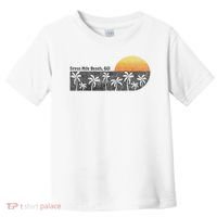 Retro Seven Mile Beach Grand Cayman Island Retro Toddler T-Shirt thumb 0